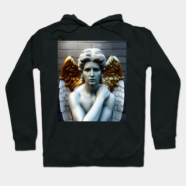 Angel from heaven holy and melancholic statue Hoodie by Marccelus